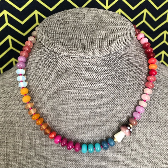 Rainbow🌈 Stone Crystal Candy Necklace - Picture 7 of 13